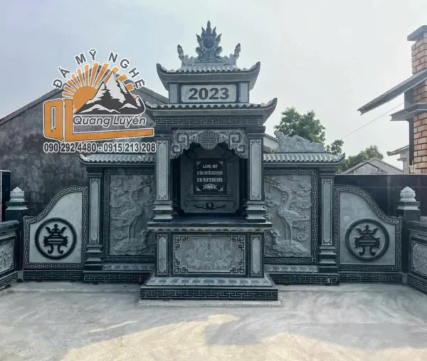 Lăng thờ cánh 2 mái đẹp -  QLC02