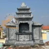 Lăng thờ cánh 3 mái đẹp -  QLC01