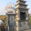 Lăng thờ cánh 3 mái đẹp -  QLC01