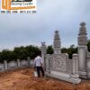 Khuôn viên lăng mộ đá granit nhà bác Cải tại Hải Dương