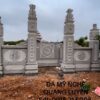 Khuôn viên lăng mộ đá granit nhà bác Cải tại Hải Dương