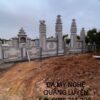 Khuôn viên lăng mộ đá granit nhà bác Cải tại Hải Dương