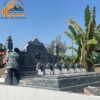 Mẫu tam sơn đá khuôn viên lăng mộ