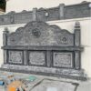 Mẫu tam sơn đá khuôn viên lăng mộ